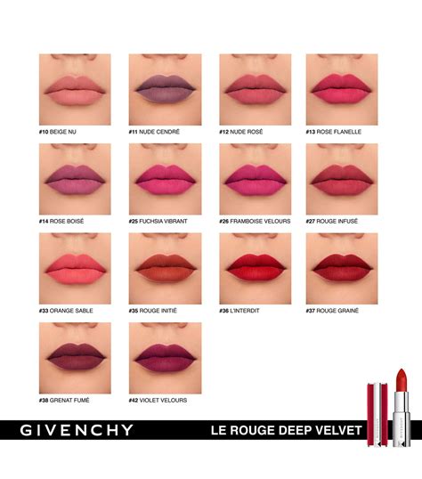 givenchy le rouge deep velvet lipstick 14|givenchy color changing lipstick.